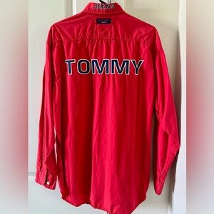 Vintage Tommy Red Long Sleeve Shirt